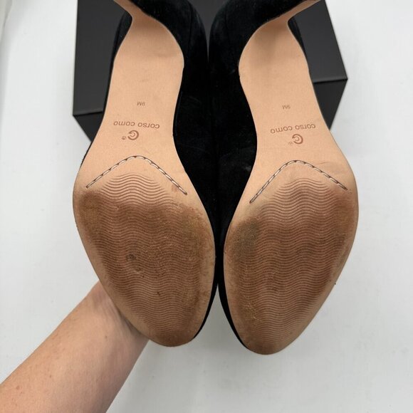 7 Slip On Round Toe Stiletto Heel Shoes - Picture 3 of 6